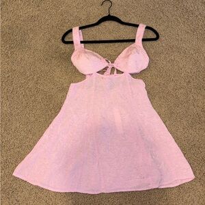 For Love And Lemons Blush Lace Dress